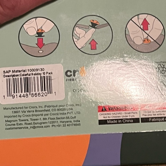 NWT Christmas Crocs Jibbitz Charms 10 Pieces - Picture 5 of 5